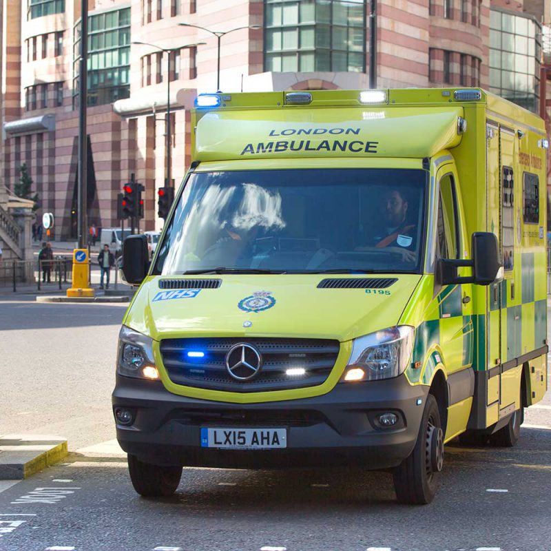 ambulance on street