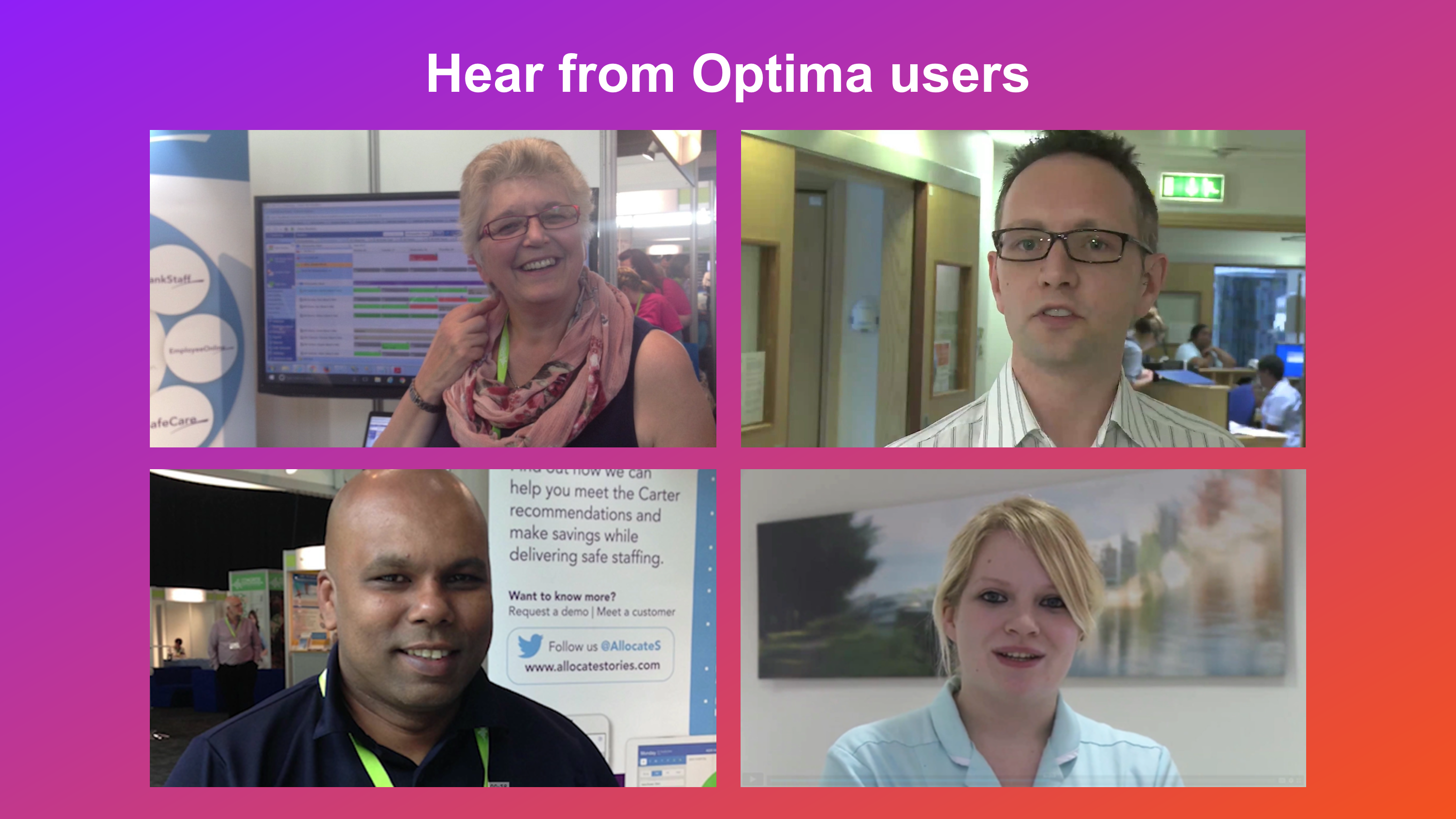 Hear from the Allocate Optima Users